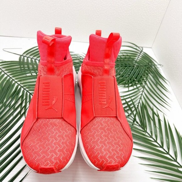 Puma High Risk Red Puma White Fierce Core Training Shoes Women's Size 8.5 - Picture 2 of 10